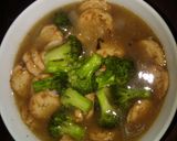 Foto langkah ke 9 dari resep brokoli n tofu saus tiram .