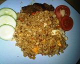 Foto langkah ke 3 dari resep Nasi Goreng Teri Pedas & Rendang.