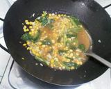Foto langkah ke 3 dari resep Tofu Siram Jagung Saus Tiram.