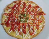 Foto langkah ke 5 dari resep Telur Dadar dengan Red Unique Tomato.