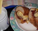 Foto langkah ke 8 dari resep [Sarapan Ayah] egg and paprika sandwhich.