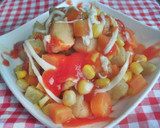 Foto langkah ke 5 dari resep Salad Tahu Crispy Alakadarnya.
