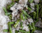 Foto langkah ke 3 dari resep nasi urap kukus.