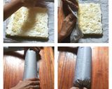 Foto langkah ke 8 dari resep Green Tea Swiss Roll.