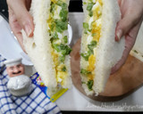 Foto langkah ke 5 dari resep Sandwich hard-boiled egg, sarapan sehat dan praktis.