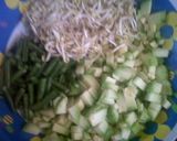 Foto langkah ke 2 dari resep Trancam Sayur als vegetable salad with coconut shredder.