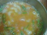 makaroni sayur kukus