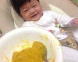 Foto langkah ke 5 dari resep Bubur Labu Kribo (MPASI 6 bulan).