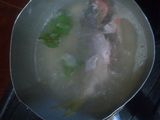 bubur kentang dan udang + sup ikan kakap (13month)