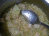 bubur kentang dan udang + sup ikan kakap (13month)