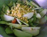 Foto langkah ke 5 dari resep labu siam japuy (jagung puyuh).