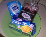 Foto langkah ke 4 dari resep Crepes Oatmeal Isi Pisang Coklat Keju.