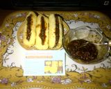 Foto langkah ke 4 dari resep Pempek Nasi Saos Ebi.