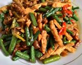 Foto langkah ke 3 dari resep Oseng-oseng Kacang panjang Campur Tempe.