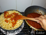 Baked Rigatoni with Triple Cheese and Bolognese Sauce