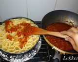Foto langkah ke 6 dari resep Baked Rigatoni with Triple Cheese and Bolognese Sauce.