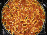 Baked Rigatoni with Triple Cheese and Bolognese Sauce