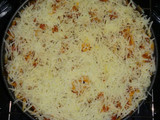 Baked Rigatoni with Triple Cheese and Bolognese Sauce