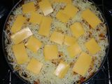 Baked Rigatoni with Triple Cheese and Bolognese Sauce