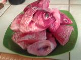 gulai ikan merah vs kacang panjang