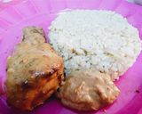 Foto langkah ke 9 dari resep Super simple roasted chicken with sweet and spicy peanut sauce!.