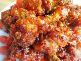 yangnyeom tongdak (ayam goreng saus pedas manis)