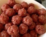 Foto langkah ke 2 dari resep Bola Daging Sambal Terong.