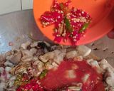 Foto langkah ke 6 dari resep cumi nanas saos asam pedas manis.