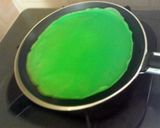 Foto langkah ke 4 dari resep Dadar Gulung Pandan Cantik.
