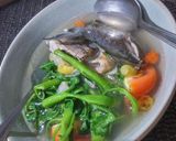 Foto langkah ke 8 dari resep Soup Ikan Bawal Kangkung.