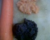 Foto langkah ke 2 dari resep Bubur Saring Salmon Ungu (MPASI 8bln+).
