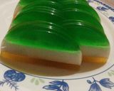 Foto langkah ke 5 dari resep Puding Mix Kelapa Muda Pandan Jeruk.