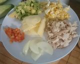 Foto langkah ke 1 dari resep Quesadilla ayam.