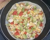 Foto langkah ke 4 dari resep Quesadilla ayam.