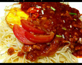 Foto langkah ke 5 dari resep Spaghetti Bolognese telor ceplok.