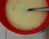 Foto langkah ke 3 dari resep cake keju pandan kukus modifikasi (tanpa oven n mixer).