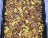 Csirkés-gombás tepsis étel recept fázis 2 fotója