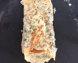 A picture of step 6 of Cheese Chicken Salami Omelette Sandwich.