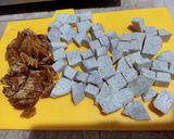 Foto langkah ke 2 dari resep Bubur Sagu Ambon Talas.