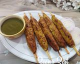 A picture of step 5 of Murgh Seekh Kababs.
