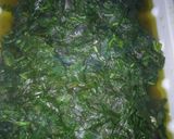 A picture of step 4 of Pumpkin leaves and wild spinach #mymomsrecipe #authormarathon.