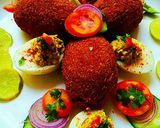 A picture of step 13 of Egg pakora/Egg Bonda (Dimer Davil in Bengali).