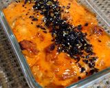 Foto langkah ke 5 dari resep Salmon Kani Mentai (Tanpa Torch).