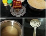 A picture of step 8 of Boondi ladoo Tiranga ladoo.