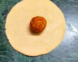 A picture of step 2 of Sattu Powder Masala Puri.