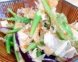 A picture of step 6 of Simmered Eggplant and Okra.