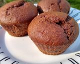 Foto del paso 8 de la receta: Muffins de banana y chocolate veganos con corazón de chocolate