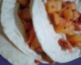 Foto del paso 5 de la receta: Papas con longaniza y jamón 😋😋