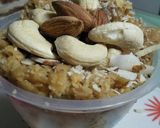 A picture of step 7 of Jaggery poha cup.