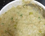 A picture of step 4 of Green mung dal handvo (Pancake).